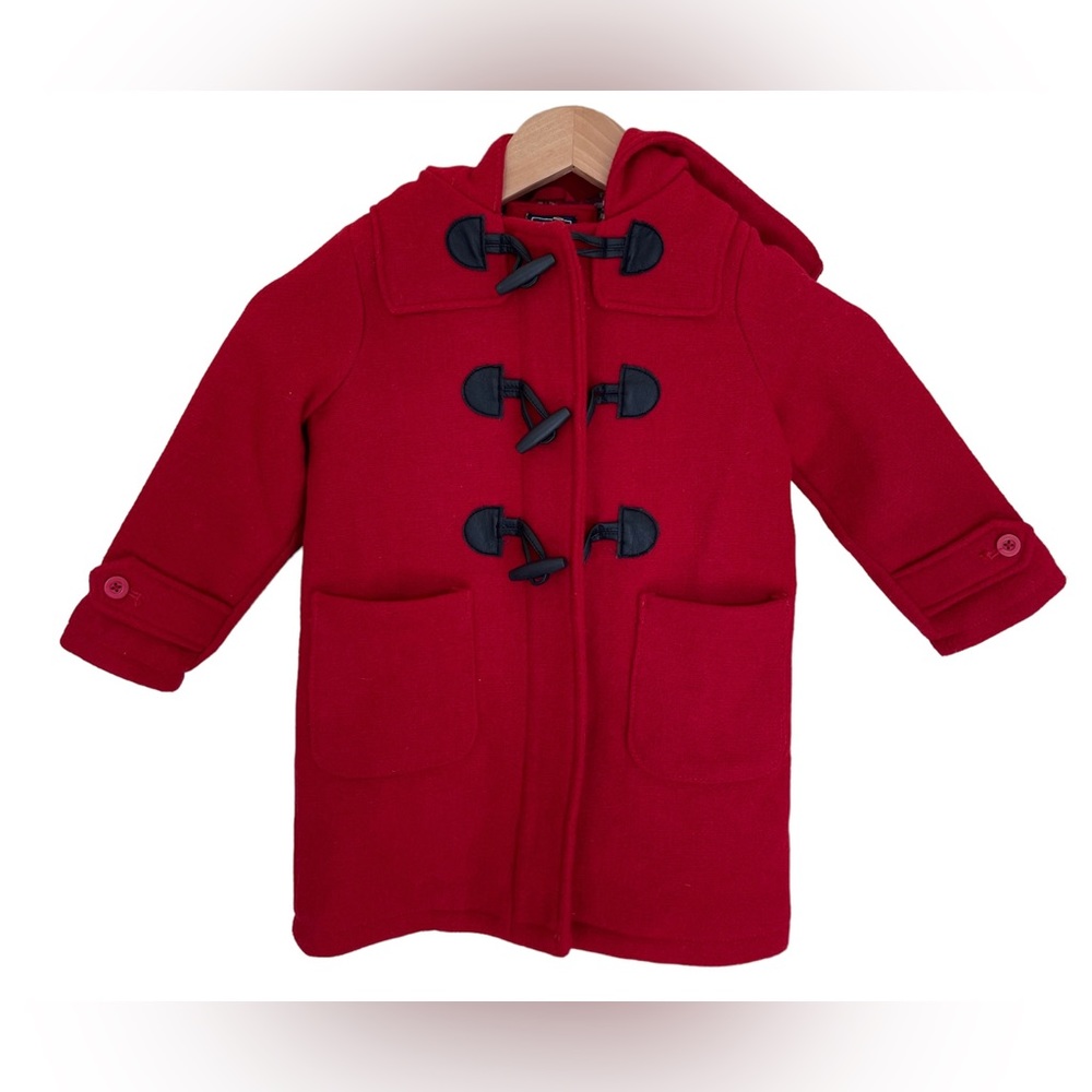 BABY GAP: Red Toggle Coat, Size 4